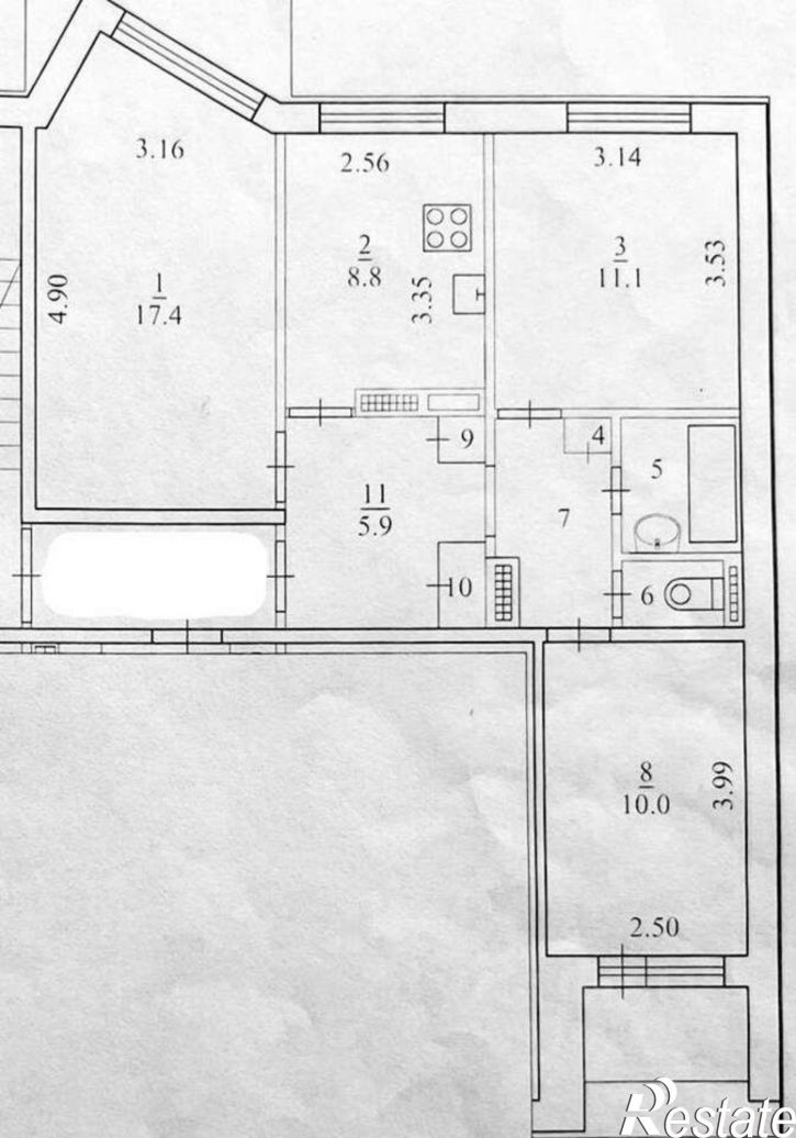 3-комн квартира улица Кононова И.Г., 10 к1,  д. 10 к1