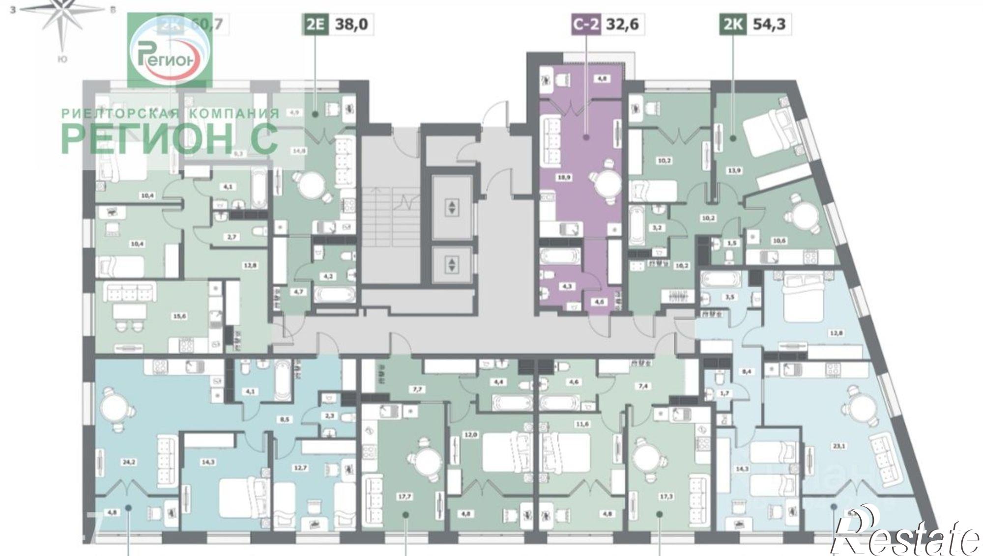Купить квартиру за 7 600 000 рублей на улица Выучейского, 31