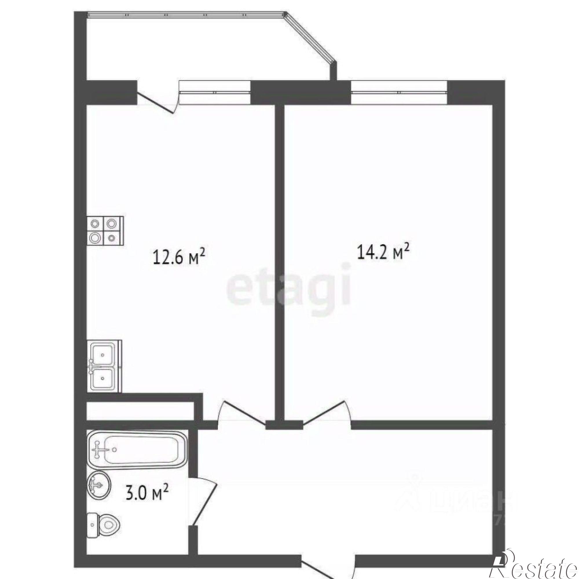 Сдать квартиру за 30 000 рублей на улица Гайдара, 57 к4