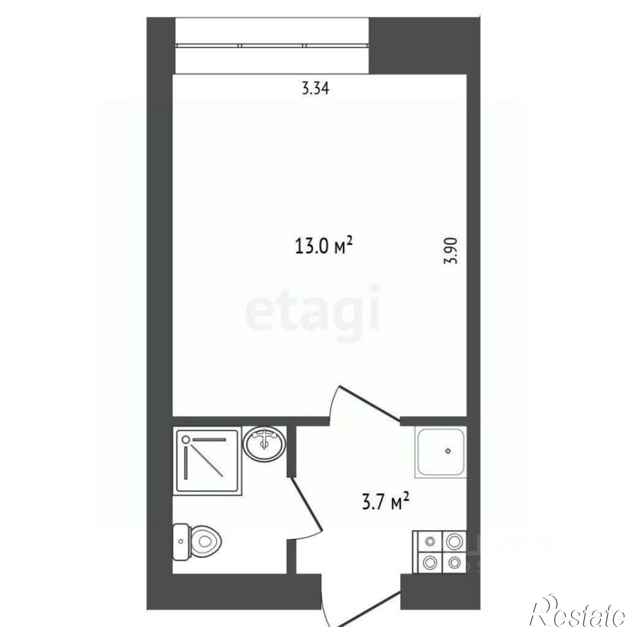 Купить квартиру за 2 199 000 рублей на Ленинградский проспект, 333 к1