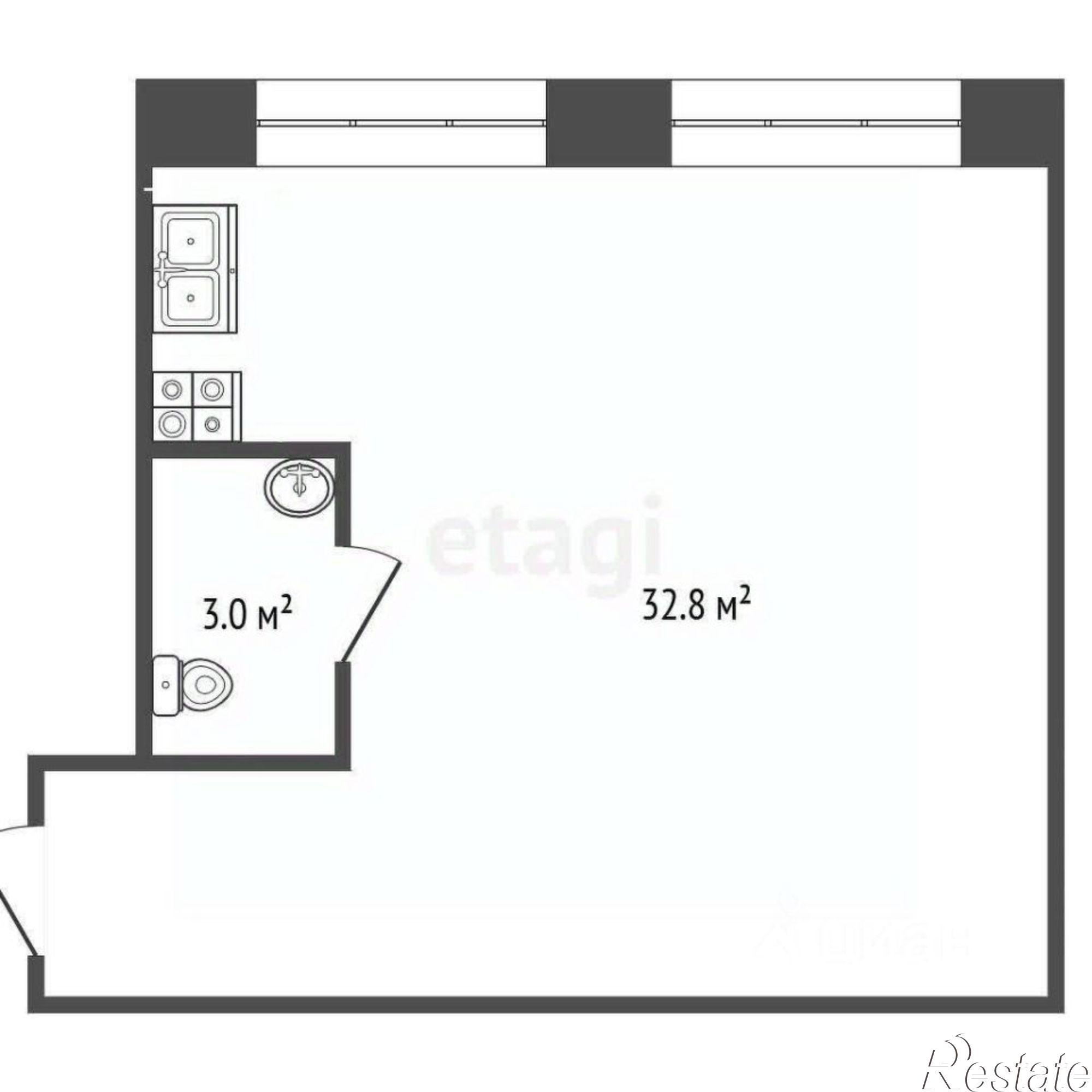 Купить квартиру за 3 200 000 рублей на улица Самойло, 12 к1