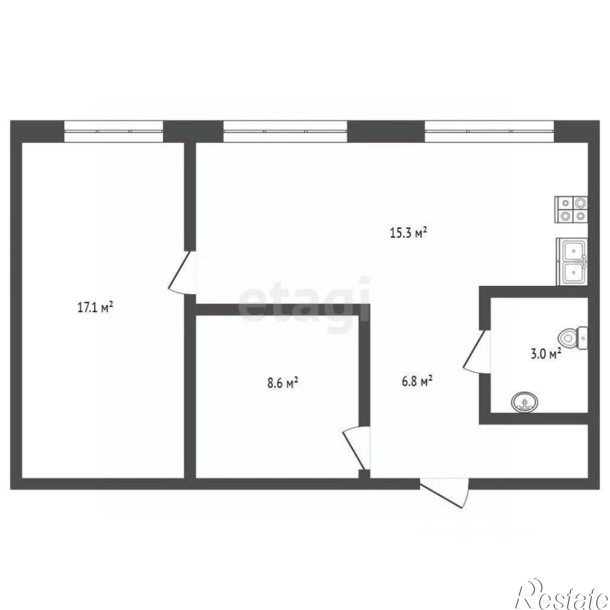 Купить квартиру за 4 100 000 рублей на улица Самойло, 12 к1