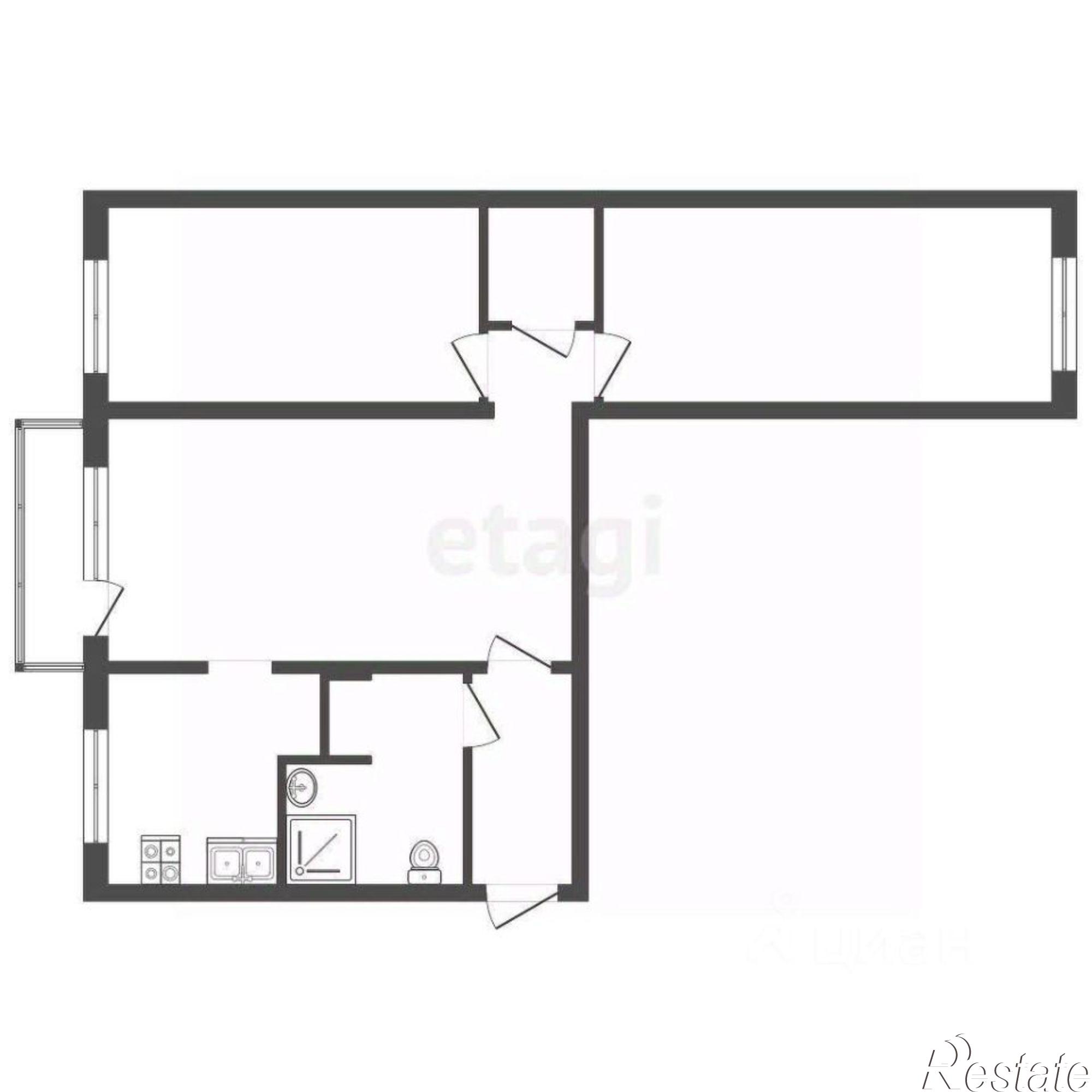 Купить квартиру за 6 000 000 рублей на Троицкий проспект, 186