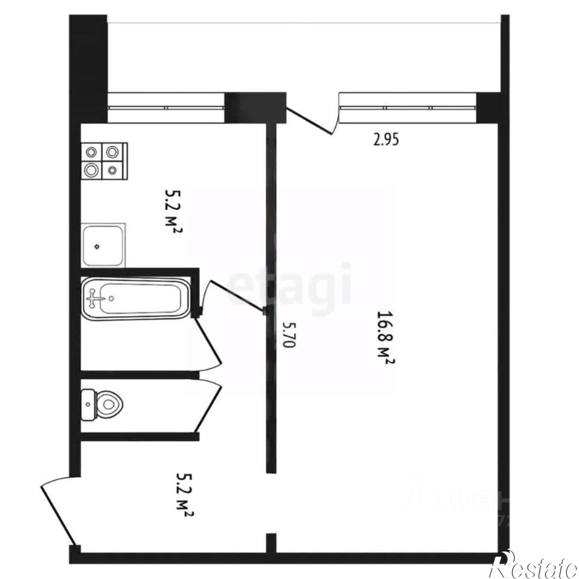 Купить квартиру за 3 600 000 рублей на улица Октябрят, 4 к1