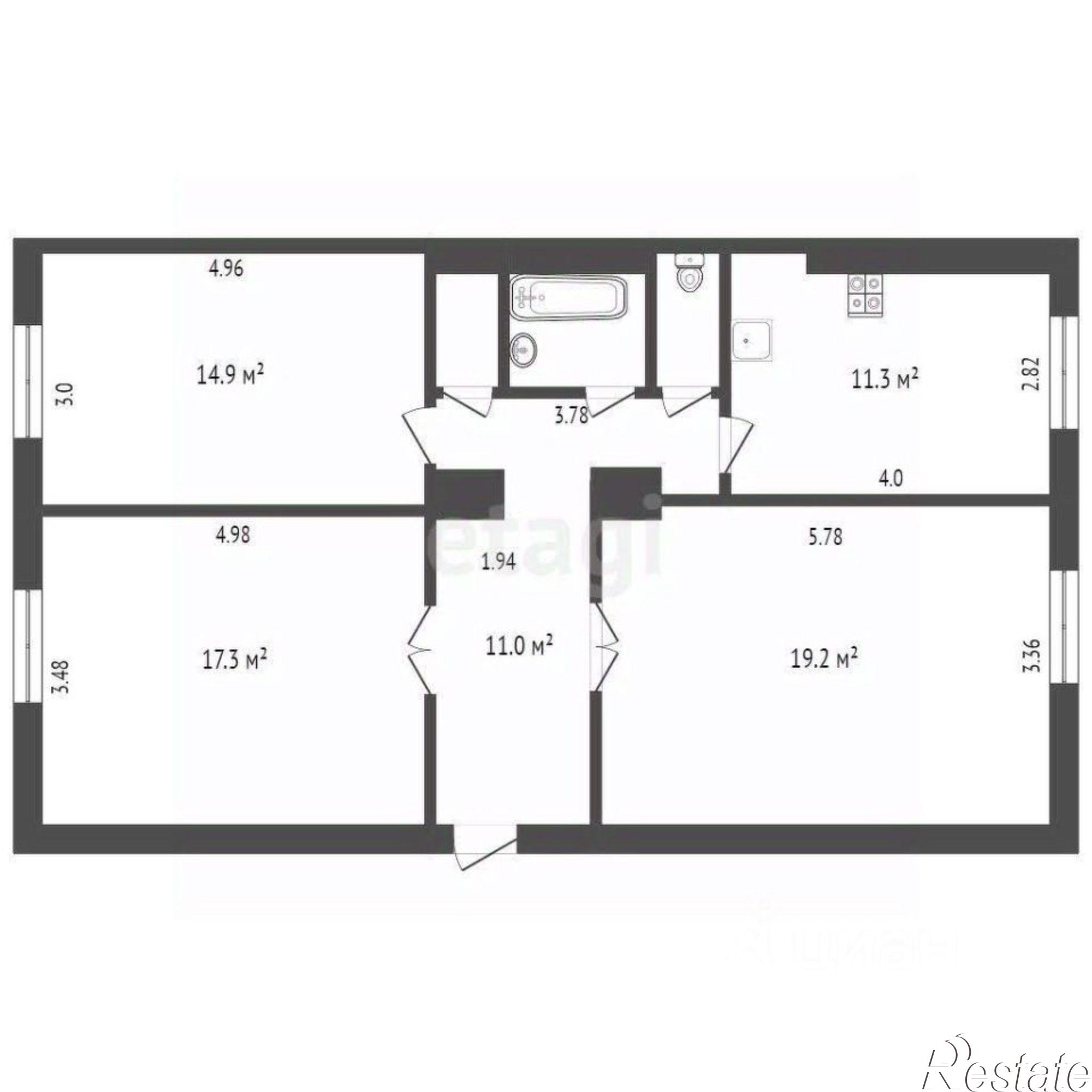 Купить квартиру за 12 000 000 рублей на набережная Северной Двины, 93 к1