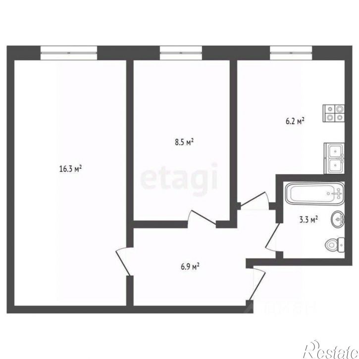 2-комн квартира улица Тимме, 16,  д. 16