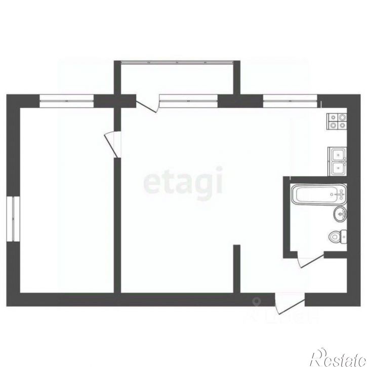 2-комн квартира