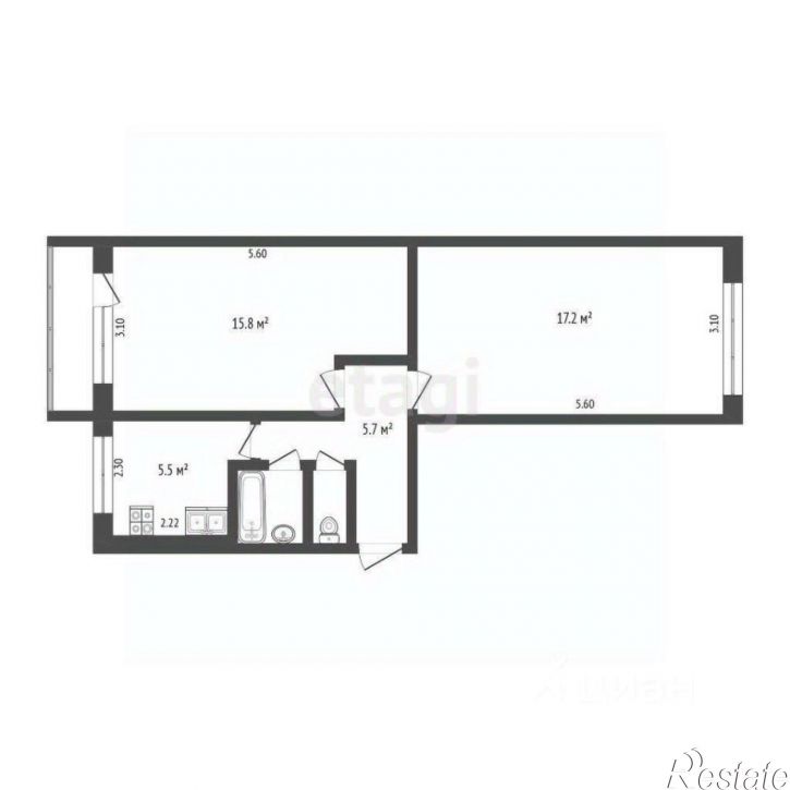 2-комн квартира Вологодская улица, 42 к1,  д. 42 к1