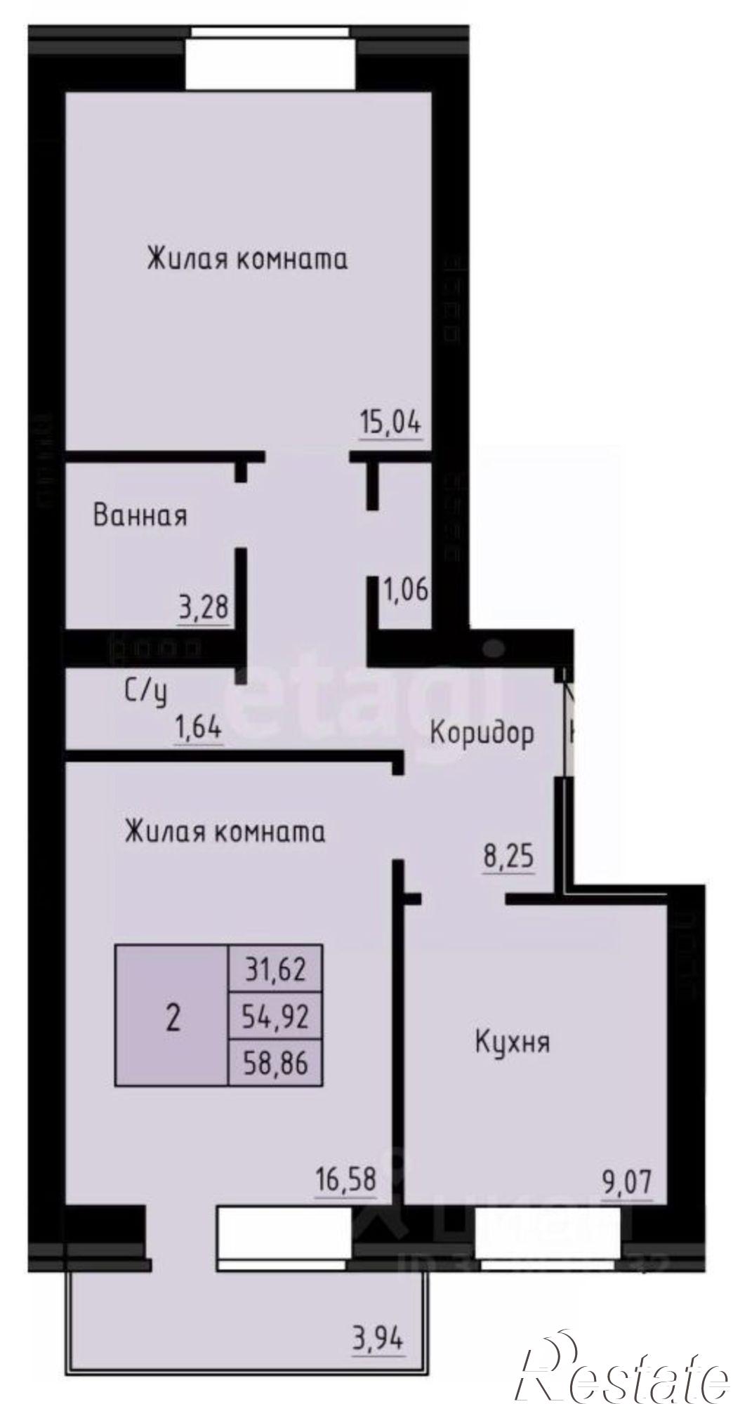 Купить квартиру за 6 121 440 рублей на Рейдовая улица, 21 к1