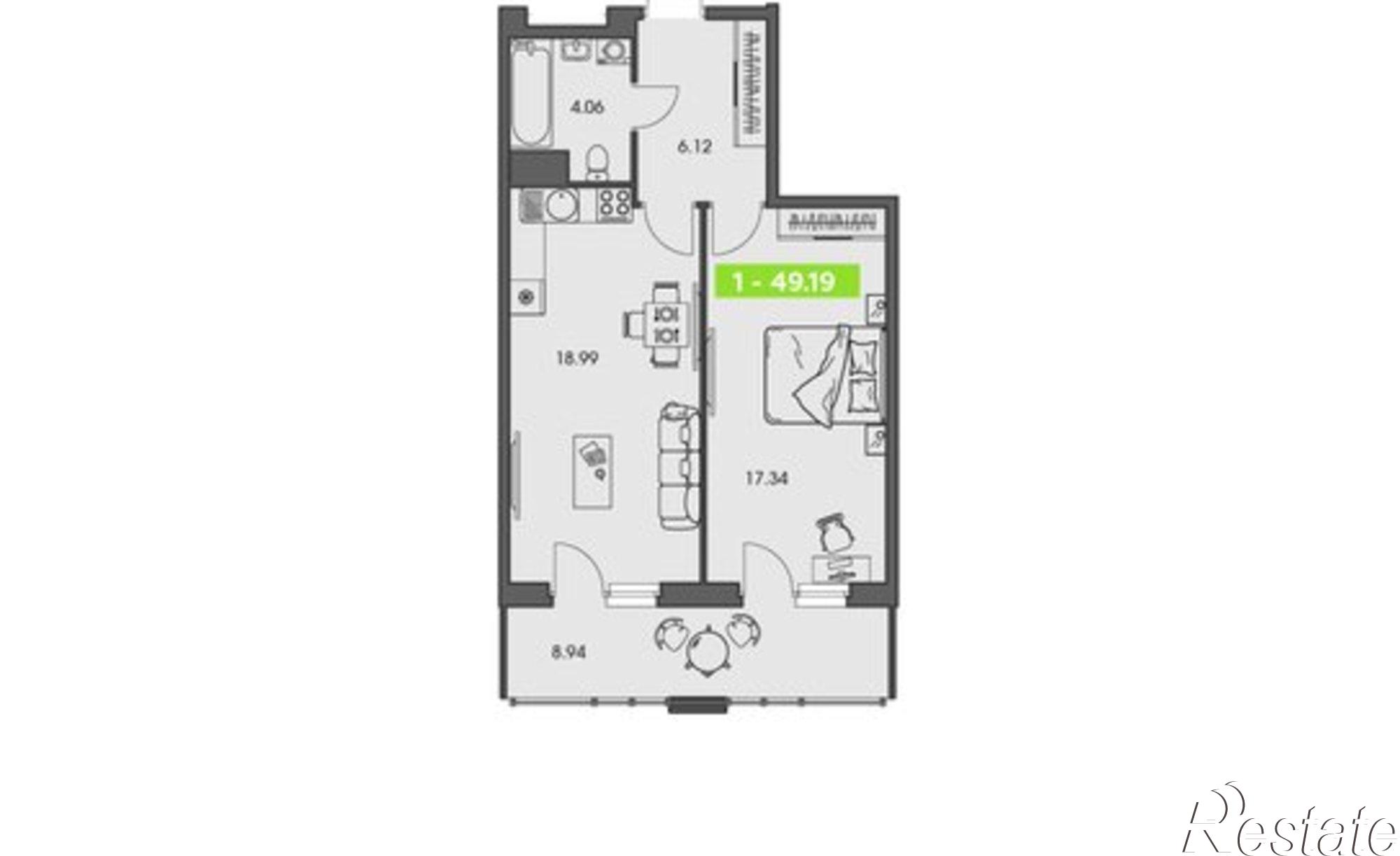 Купить квартиру за 8 272 200 рублей на ул Володарского, 36 2