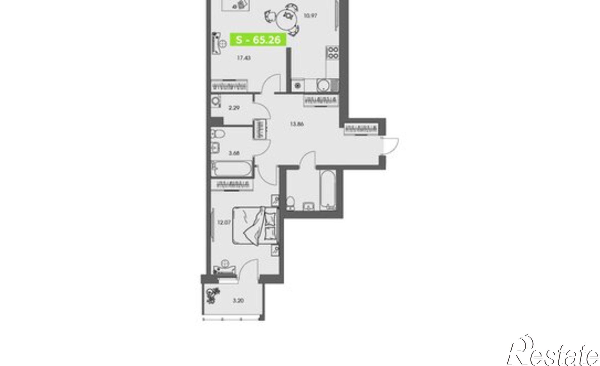 Купить квартиру за 10 260 800 рублей на ул Володарского, 36 2