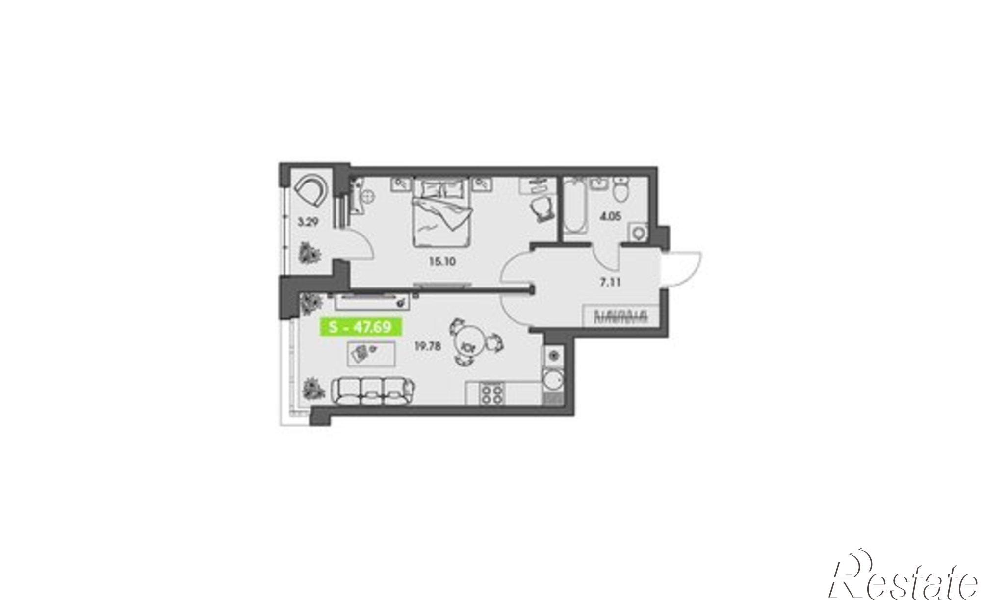 Купить квартиру за 7 393 490 рублей на улица Володарского, 36 к1