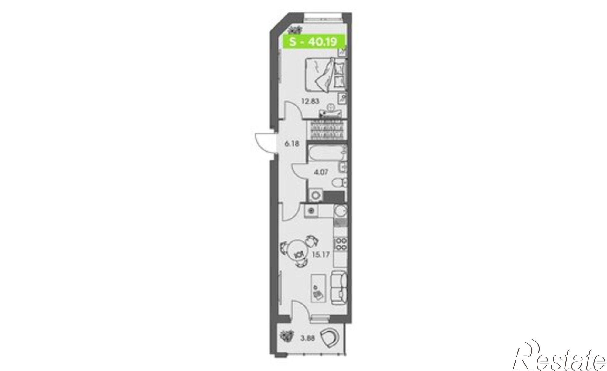 Купить квартиру за 6 815 880 рублей на ул Володарского, 36 2