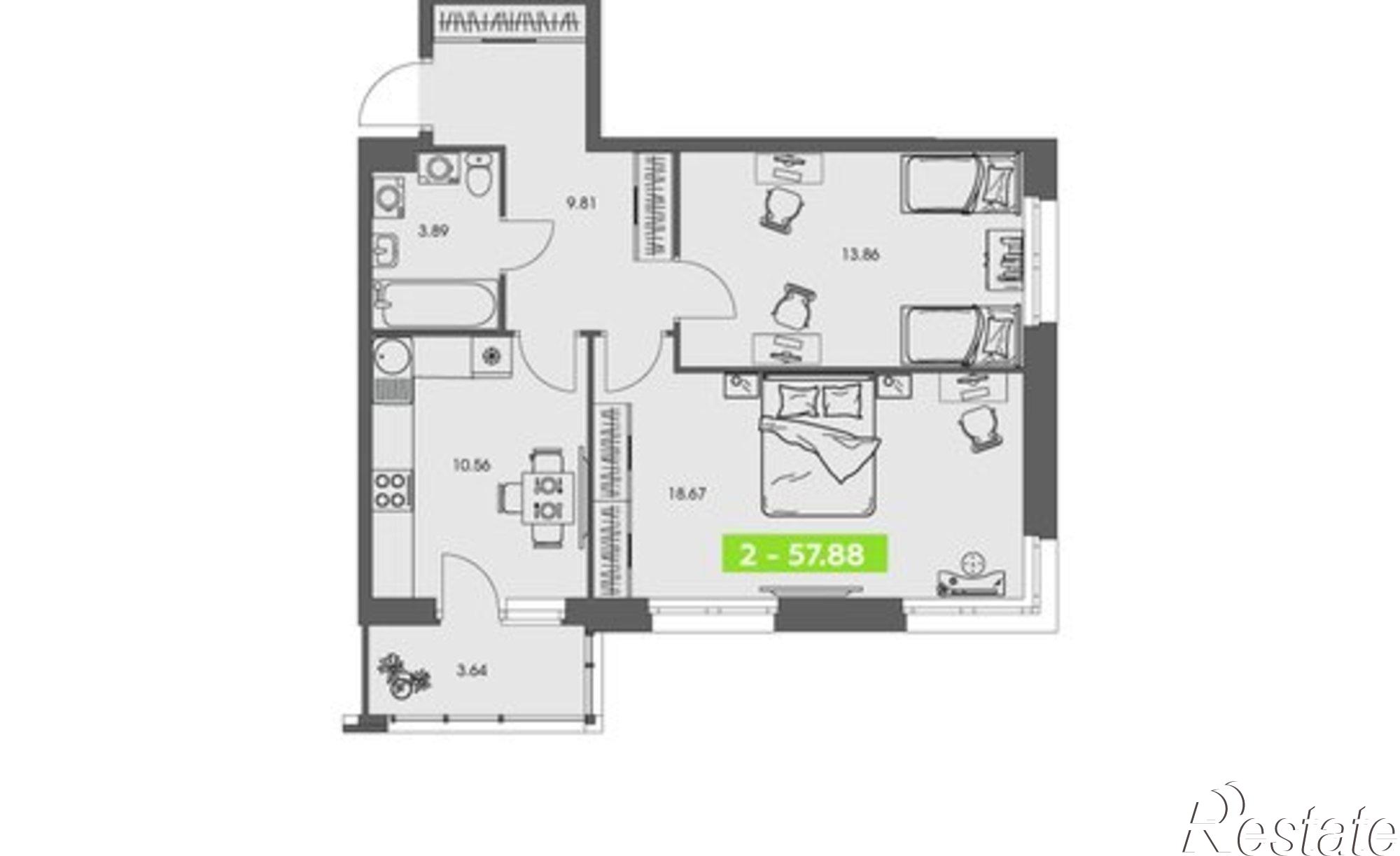 Купить квартиру за 10 003 900 рублей на ул Володарского, 36 2