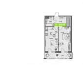 1-комн, 48 кв м, этаж 3/8 ул Володарского, 36 2