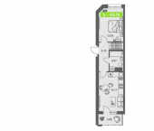 1-комн, 40 кв м, этаж 4/8 ул Володарского, 36 2