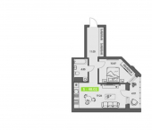 1-комн, 48 кв м, этаж 1/8 ул Володарского, 36 2
