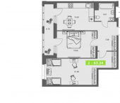 2-комн, 63 кв м, этаж 4/8 ул Володарского, 36 2