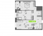 2-комн, 63 кв м, этаж 3/8 ул Володарского, 36 2