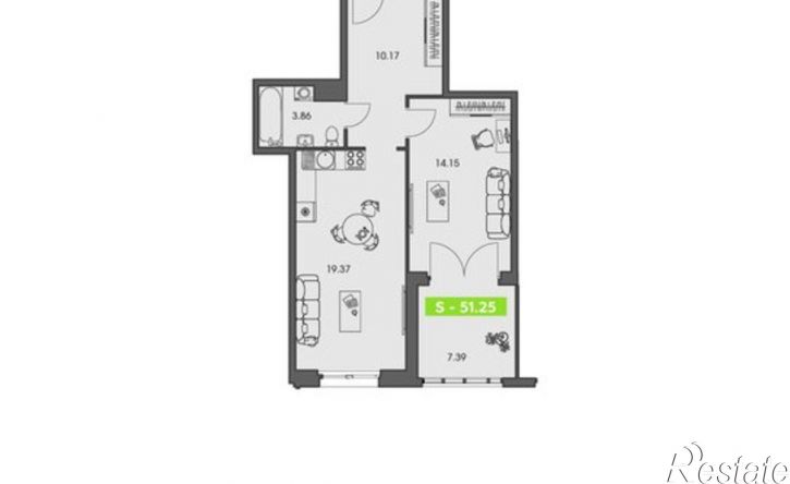 1-комн квартира в новом доме улица Володарского, 36 к1,  д. 36 к1