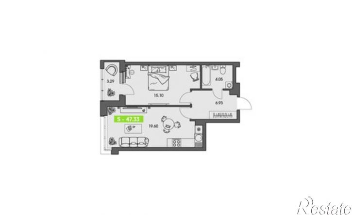 1-комн квартира в новом доме ул Володарского, 36 2,  д. 36 2,  к. 2