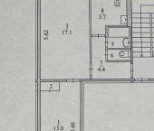 2-комн, 44кв м, этаж 4/5 улица Кирпичного завода, 25