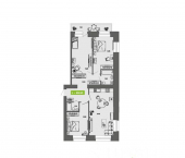 3-комн, 89 кв м, этаж 1/11 ул Нагорная, 1