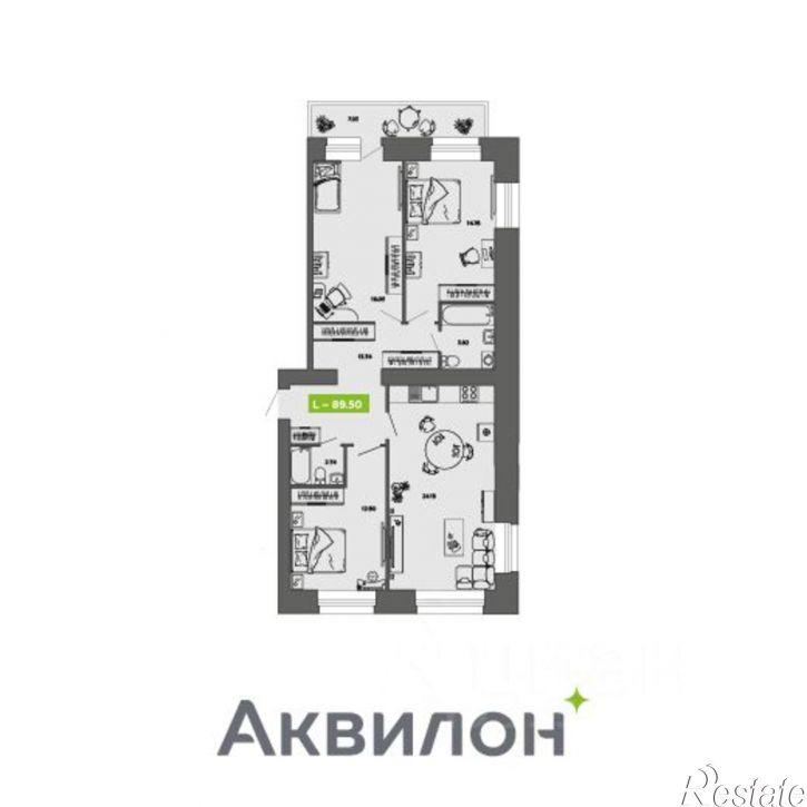 3-комн квартира в новом доме ул Нагорная, 1,  д. 1