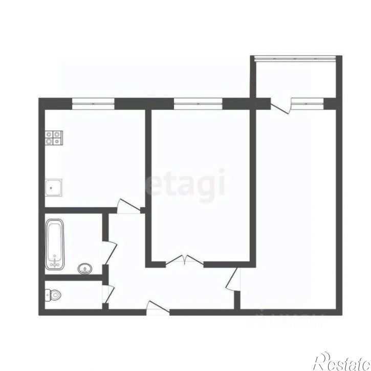 2-комн квартира Воскресенская улица, 95,  д. 95