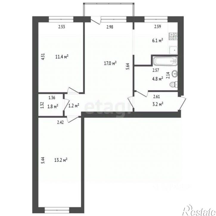 2-комн квартира ул Суворова, 9 2,  д. 9 2,  к. 2