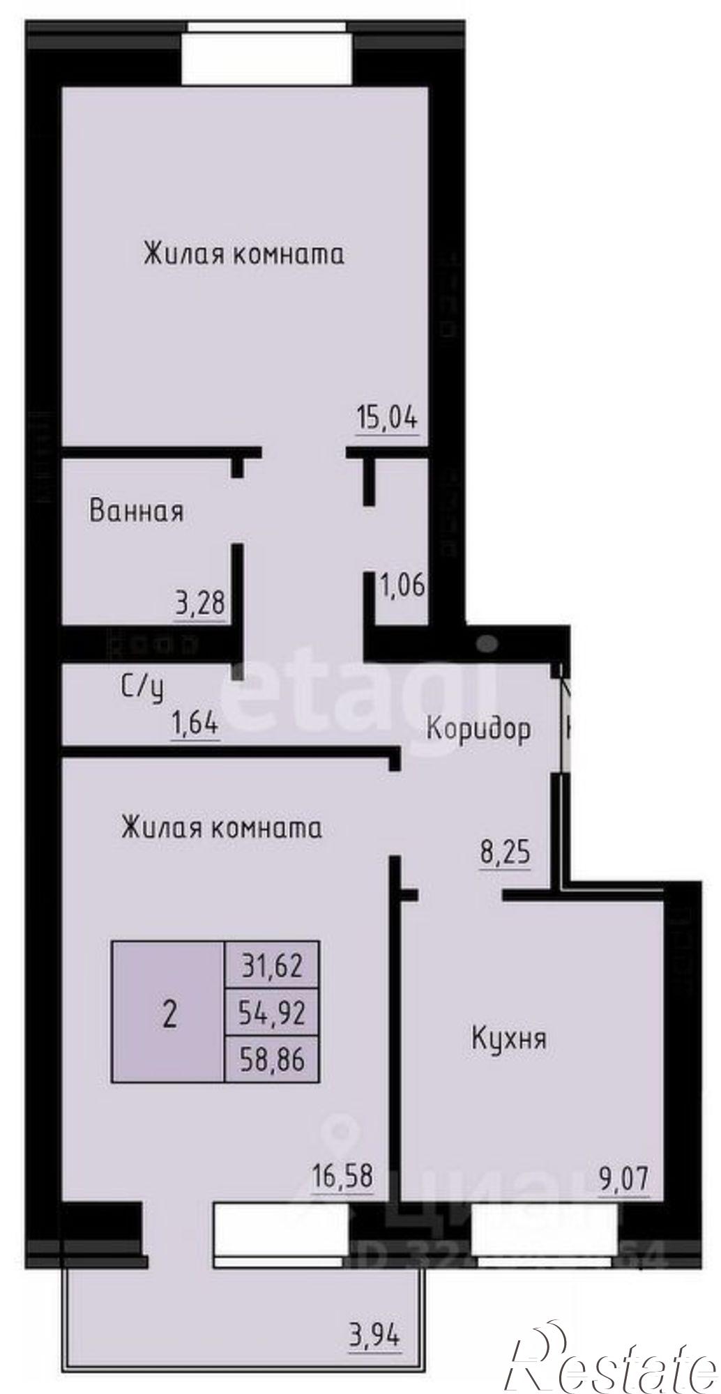 Купить квартиру за 6 103 760 рублей на ул Рейдовая, 21 1