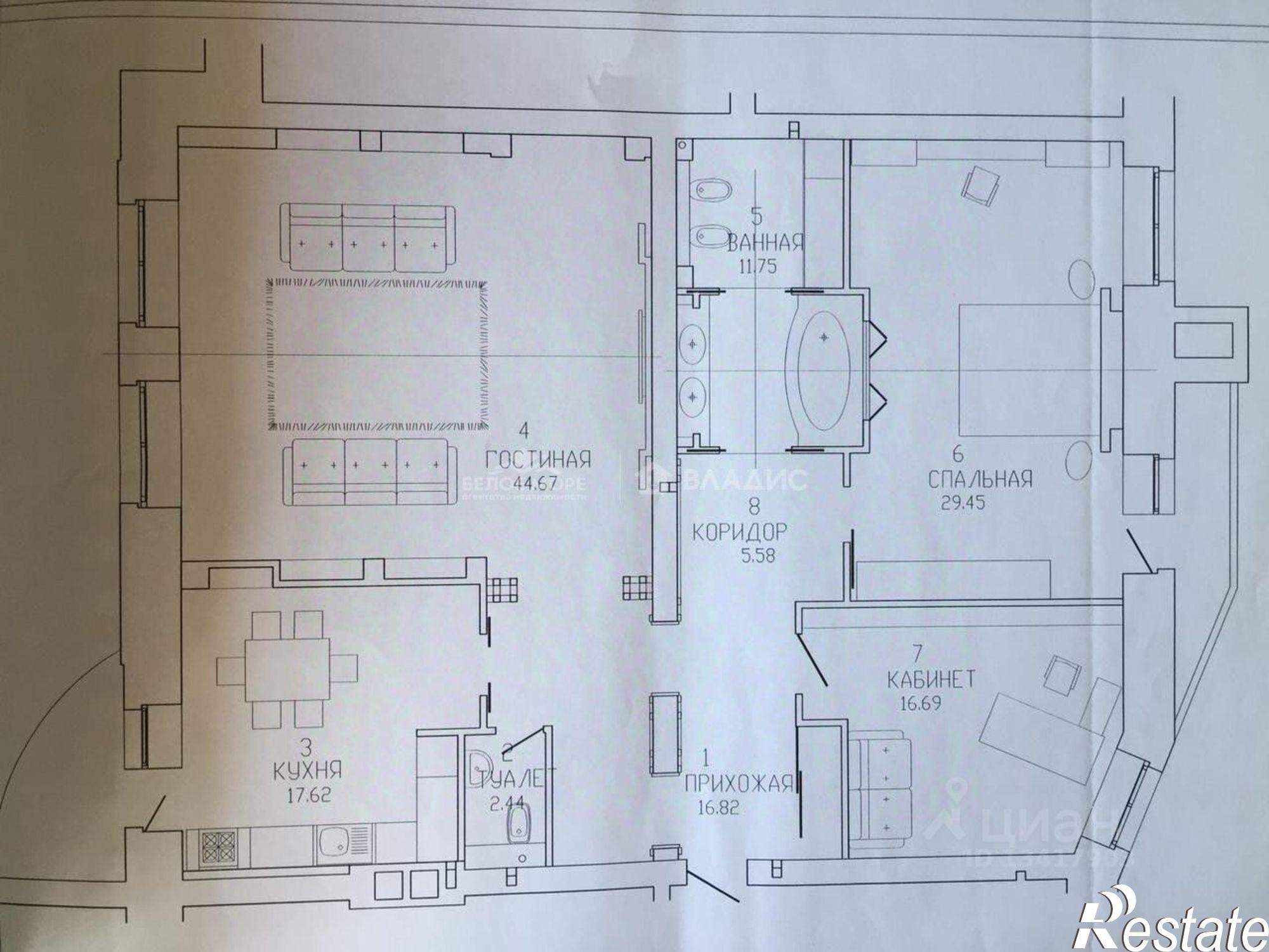 Купить квартиру за 25 000 000 рублей на Троицкий проспект, 12