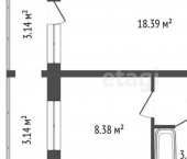 1-комн, 36кв м, этаж 8/9 Стрелковая улица, 27 к1