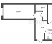 2-комн, 42кв м, этаж 5/5 Троицкий пр-кт, 157