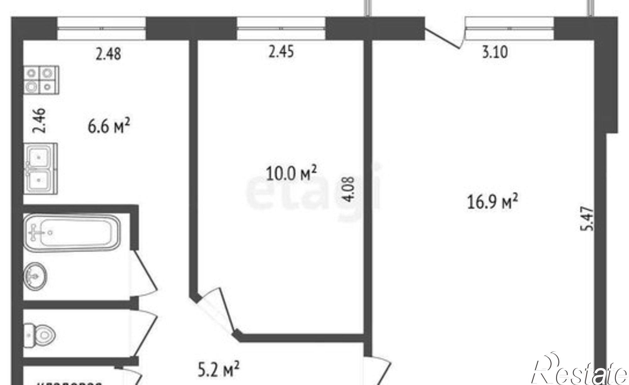 Купить квартиру за 4 700 000 рублей на улица Воронина, 19