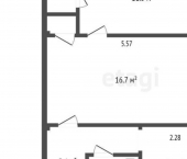 2-комн, 45кв м, этаж 1/5 Ленинградский пр-кт, 273 2