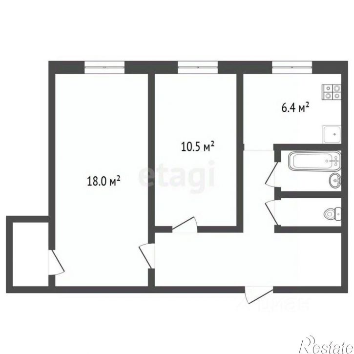 2-комн квартира Новгородский пр-кт, 41,  д. 41