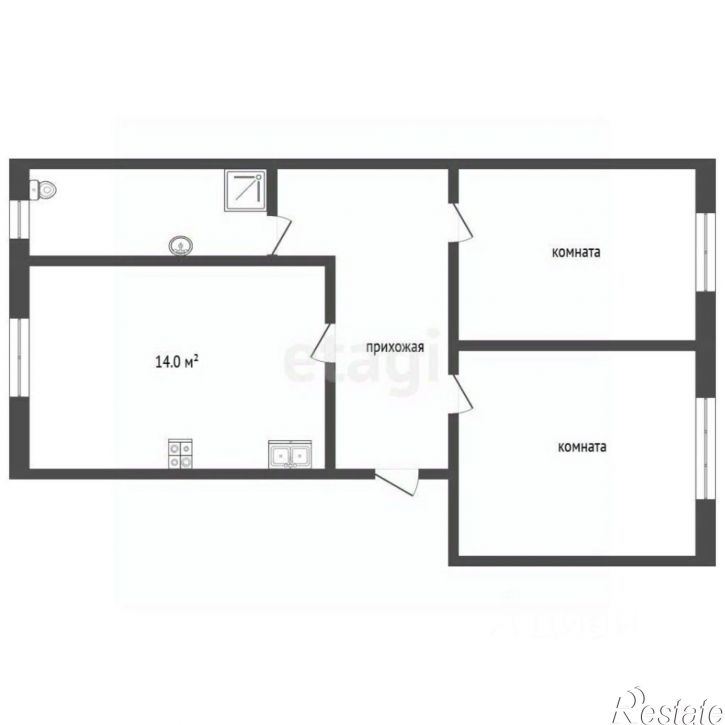 2-комн квартира Центральная улица, 33,  д. 33