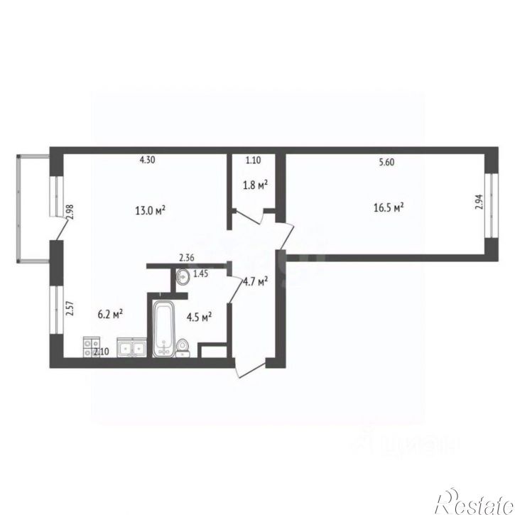 2-комн квартира набережная Северной Двины, 98 к1,  д. 98 к1
