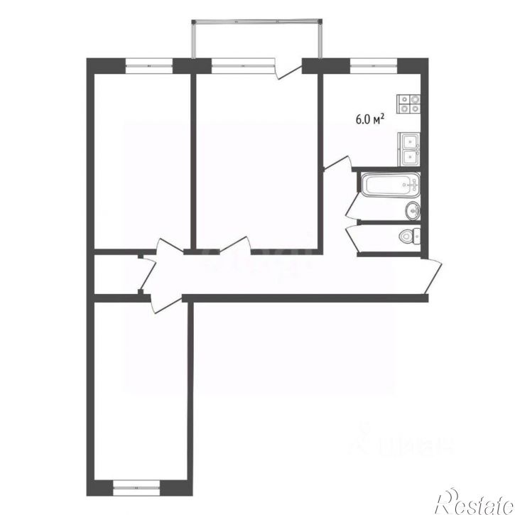 2-комн квартира улица Тимме, 8,  д. 8