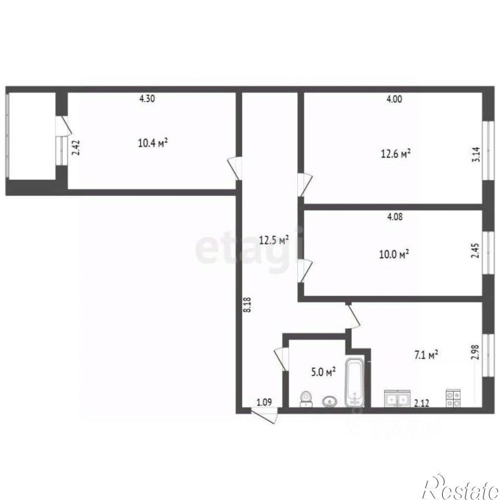 3-комн квартира проспект Дзержинского, 7,  д. 7