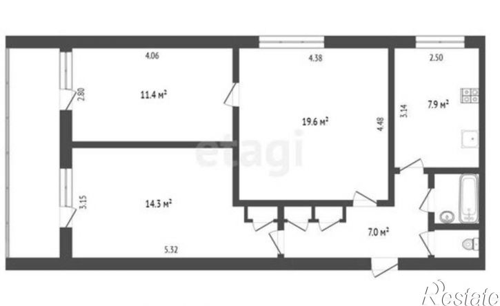 3-комн квартира проспект Дзержинского, 13,  д. 13