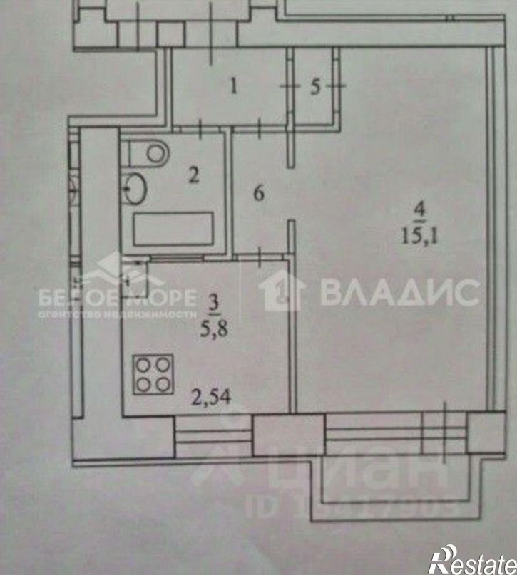 1-комн квартира пр-кт Обводный канал, 36,  д. 36