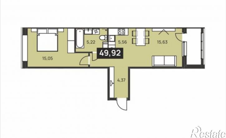 2-комн квартира в новом доме ул Карпогорская, 12 2,  д. 12 2,  к. 2