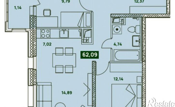 3-комн квартира в новом доме ул Урицкого, 35,  д. 35