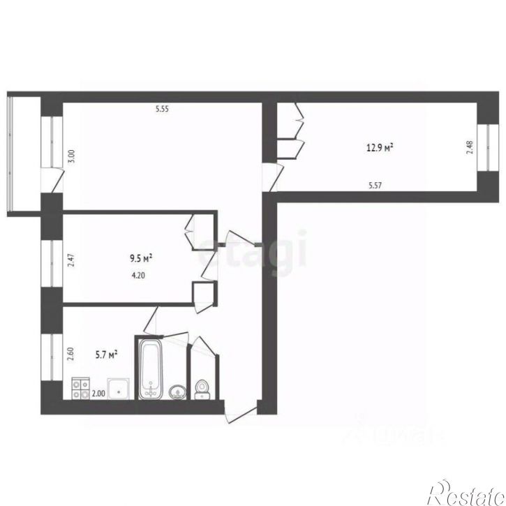 3-комн квартира ул Почтовый тракт, 24,  д. 24