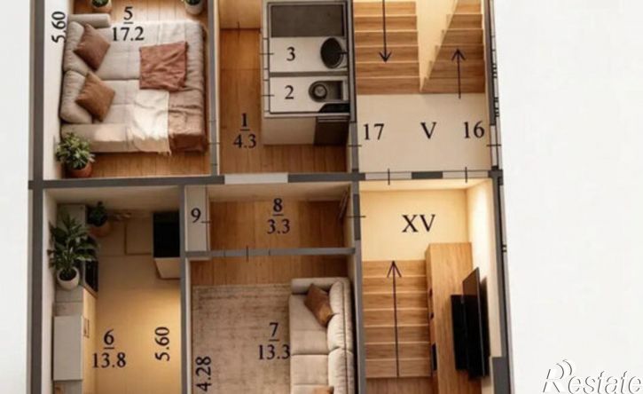 3-комн квартира ул Папанина, 10,  д. 10