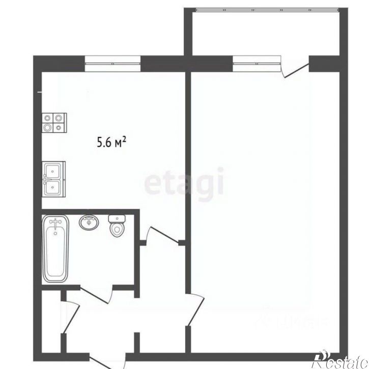 1-комн квартира Лахтинское шоссе, 18,  д. 18