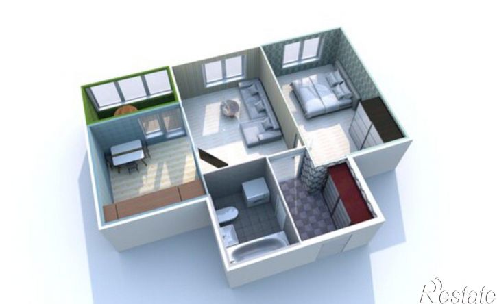 2-комн квартира ул Валявкина, 34,  д. 34
