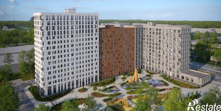 1-комн квартира в новом доме Ленинградский пр-кт, 28,  д. 28